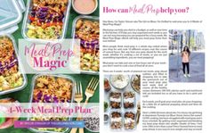 an article about meal prepping and how to prepare it for the next meal in this magazine