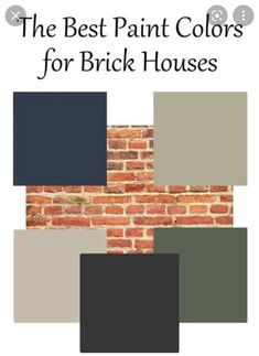 the best paint colors for brick houses