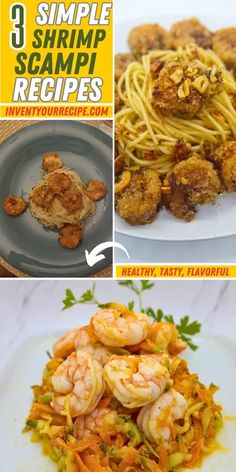 3 Quick Shrimp Scampi Recipe Ideas Shrimp Scampi Recipe, Scampi Recipe, Shrimp Scampi, Recipe Ideas, Seafood Recipes, Seafood