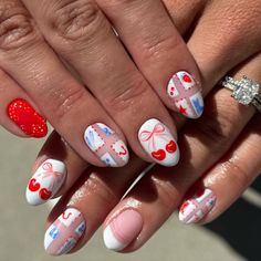 All posts • Instagram Fun Crazy Nails, Indie Nail Art, Disney Valentines Nails, Feb Nails Valentines Day, Stamp Nails, Valentines Nails Designs, Valentines Nail Art, Teen Nails, Vday Nails