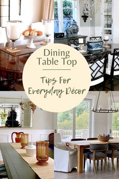 dining table top tips for everyday decor