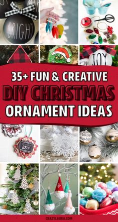 25 fun and creative diy christmas ornament ideas that are easy to make