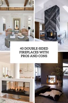 Add warmth and style with double-sided fireplaces that connect spaces while adding ambiance. Learn about their pros and cons. Double Sided Fireplace Ideas, Double Sided Gas Fireplace, Double Fireplace, Double Sided Fireplace, Pros And Cons, Double Sided, Fireplace, Layout, Furniture