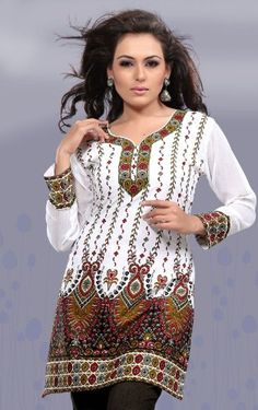 Indian Tunic Top Womens / Kurti Printed Blouse India Clothing - List price: $32.00 Price: $24.99 + Free Shipping Indian Tunic Tops, Indian Tops, India Clothes, Indian Tunic, Indian Clothing, Indian Outfits, Printed Blouse, Indian Dresses, Tunic Top