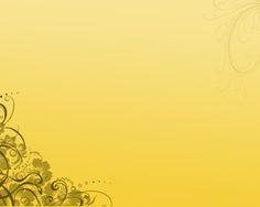 an abstract yellow background with swirls and flowers