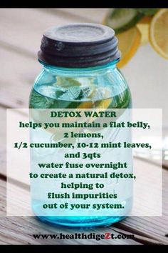 a mason jar filled with lemons and water