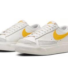 Nike Women's Blazer Low Platform Shoes Size 8.5 These Were Store Display, Otherwise Brand New Original Package Is Not Included Nike Blazer 77, Blazer 77, Nike Blazer Low 77, Nike Blazer Low, Blazer Low, Women Platform Shoes, Nike Blazer, New Nike, White Nikes