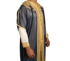 Moroccan jabador men , kaftan for men, Moroccan kaftan for wedding, Djellaba This Moroccan caftan for men is so elegant , it can be worn in special occasions or big events. this Moroccan garment comes with 3 pieces , the long kaftan , the pants, and the long coat.  the embroidery may vary depending on availability. Formal Festive Thobe With Dabka Detailing, Festive Formal Thobe With Dabka Detailing, Festive Formal Thobe With Dabka, Formal Dabka Kaftan For Eid, Long Thobe For Eid And Formal Occasions, Formal Long Thobe For Eid, Formal Long Kaftan With Dabka Detailing, Long Sleeve Ceremonial Abaya For Eid, Ceremonial Long Sleeve Abaya For Eid