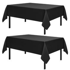 PRICES MAY VARY. 100% Polyester SIZE GUIDE: Each package includes 2 pcs of rectangle tablecloths measuring 60 W by 120 L inch, suitable for standard 8 ft. tables, providing a 12 inch drop. PREMIUM QUALITY: Made of 100% polyester fabric, our table cloth is designed to withstand repeated uses. The long-lasting and reusable material is easier to clean than cotton, making it more convenient for everyday uses. DECORATIVE AND FUNCTIONAL: Constructed with hemmed edges, the table top covers with classic Black Tablecloths, Grey Tablecloths, Table Top Covers, Black Tablecloth, Stained Table, Blue Tablecloth, Rectangle Tablecloth, Back To Home, Square Tablecloth