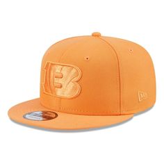 Ensure your loyalty to the Cincinnati Bengals reaches new heights by putting on this Color Pack 9FIFTY snapback hat from New Era. When you pair the dynamic team graphics embroidered on the crown with the unique color scheme, you get an eye-catching cap that you'll want to wear daily. The adjustable closure ensures a perfect fit each time you top off an outfit with this bold Cincinnati Bengals hat. High Crown Brand: New Era Snapback Six panels with eyelets Imported Structured fit One size fits mo Bengals Hat, New Era Snapback, Nfl Gear, Shield Design, Cincinnati Bengals, National Football League, Snapback Hat, The Crown, Unique Colors