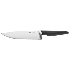 a white and black knife on a white background