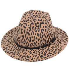 Stylish Cheetah Wool Felt Body With A Tan Bottom Patchwork, Creating A Striking Two-Tone Color Effect. Designed For Both Men And Women, This Jazz Fedora Offers A Sophisticated Yet Versatile Look Suitable For Various Occasions, From Parties And Festivals To Formal Events. Its Felt Material Provides Warmth And Structure, While The Classic Fedora Shape Adds A Touch Of Elegance. The Contrast Between The Olive Green And Tan Patches Gives It A Unique, Eye-Catching Appearance. 100% Brand New And High Q Leopard Hat, Fedora Hat Men, Wide Brim Hats, Fedora Hat Women, Brim Hats, Wide Brim Fedora, Bowler Hat, Felt Fedora, Brown Leopard