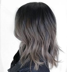 Ash Gray: 2019 neutral color of the year (pin now, read later!) – Elm Drive Designs Ash Balayage, Black Hair Balayage, Ash Hair, Ash Brown Hair, Brown Ombre Hair, Brown Hair Balayage, Ombré Hair, Brown Blonde Hair, Grey Hair Color