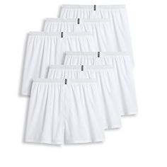 The Jockey Classic Full-Cut Boxer men's underwear is made with a soft blend of fabrics and an elastic waistband for total comfort. The relaxed fit makes this boxer an everyday essential and a 3-panel design helps reduce bunching under clothes. White Loungewear Boxer Briefs, Jockey Mens, Shipt Shopper, Mens Boxers, Fabric Tape, Hem Style, Design Help, Panel Design, 6 Pack