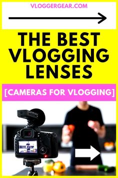 the best vlogging lenses for vlogging with a man in the background