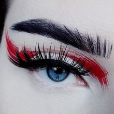 Eyes Liner, Halloweenský Makeup, Baby Blue Eyes, Eye Makeup Art, Cherry Bomb, 4k Followers, Fantasy Makeup, Eye Lashes, Makeup Designs