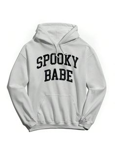 Social Collective brings you must have fashion moments with great quality materials that are sure to brighten your day!Social Collective Spooky Baby Stretch Halloween Unisex Graphic Cotton Sweatshirt Hoodie White Casual  Long Sleeve Fabric Letter  Medium Stretch  Men Clothing, size features are:Bust: ,Length: ,Sleeve Length: Trendy Graphic Print Halloween Hoodie, Halloween Hip Hop Sweatshirt With Letter Print, Hip Hop Halloween Sweatshirt With Letter Print, Halloween Hip Hop Hoodie With Letter Print, Trendy White Halloween Hoodie, Trendy Halloween Hoodie Sweatshirt, Trendy Cotton Halloween Hoodie, Trendy Cotton Hoodie For Halloween, Halloween White Sweatshirt With Drawstring Hood