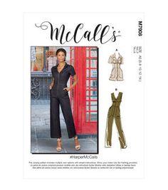 sewing pattern for misses and jumpsuits