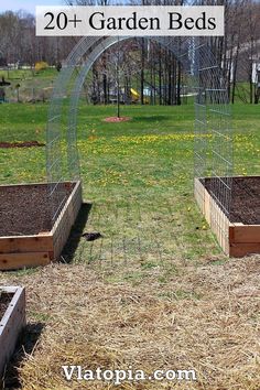 the garden beds are ready to be planted