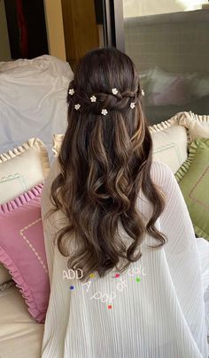 Bday Hairstyles, Hair For Party, Hair Down Styles, Hairstyles For Layered Hair, Open Hairstyles