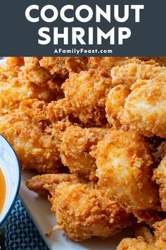 Coconut Shrimp - A Family Feast Baked Coconut Shrimp, Coconut Shrimp Recipes, Salmon Marinade, Prawn Recipes, Shrimp Recipes Easy, Family Feast, Fried Shrimp, Coconut Shrimp, Shrimp Recipes