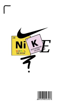 an advertisement for nike's new shoe brand is shown in black and yellow colors