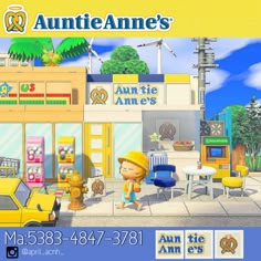 an advertisement for the game annie's furniture store