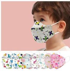 Cute Floral Printed Face Masks with Cute Designs Printed Masks 4 Ply Comfortable Full Face Cover. In stock, Fast Shipping. The best choice for school, work, cycling, hiking and outdoor sports. Four-layer Material: Outer non-woven fabric, 2 layer Middle electrostatic cotton layer and Inner defense cloth. The 4-Layer Non-Woven face mask has 4 layers, which can not only block the splashing liquid in the air and the particles in the air, but also smoothly exhaust the hot air by breathing. 3D Design Mouse Mask, Masks Kids, Green Rabbit, Children's Mask, Kids Mask, Unicorn Cat, Pink Rabbit, Pink Rainbow, Blue Elephants