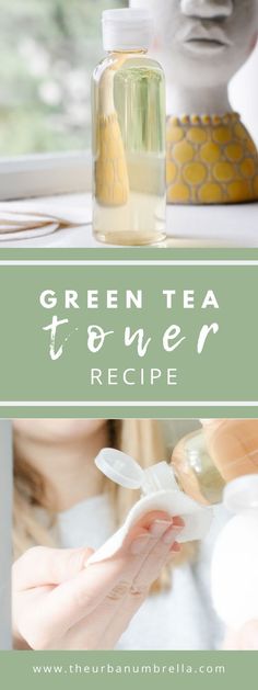 Facial Toner Diy, Homemade Creams, Diy Green Tea, Green Tea Skin Care, Teen Diy, Hygiene Hacks, Green Tea Skin, Raspberry Leaves, Body Cosmetics