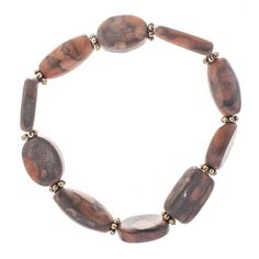 "Find the John Bead Jasper No.82 Natural Stone Stretch Bracelet at Michaels. com. This handmade bead bracelet, made using brown jasper and silver colored spacer beads, will make a fantastic addition to your accessory collection. Called the stone of fairness and justice, jasper has long been a beloved stone. This handmade bead bracelet, made using brown jasper and silver colored spacer beads, will make a fantastic addition to your accessory collection. Called the stone of fairness and justice, ja Brown Jasper Round Bead Bracelets, Brown Jasper Bracelets With Round Beads, Brown Jasper, Bracelets Handmade Beaded, Bead Bracelet, Stretch Bracelet, Spacer Beads, Stretch Bracelets, Natural Stone