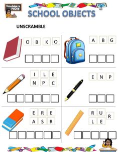 the worksheet is filled with words and pictures to help students learn how to use them