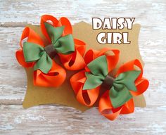 "3\" Octopus Hair Bows. Bows Are Attached To an Alligator Clip With Teeth. All Ribbon Ends Are Heat Sealed." Fall Bows For Hair, Halloween Hair Bows Diy, Octopus Hair, Thanksgiving Hair Bows, Woman Costumes, Hair Bows Diy Ribbon, Hair Bow Making, Thanksgiving Bow, Pigtail Hair Bows