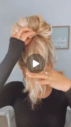 Easy Buns For Medium Hair, Simple Updo Tutorial, Bun Ideas, Unique Braids, Top Knots, Natural Hair Tutorials, Hair Bun Tutorial, Bun Tutorial