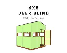 the 6x8 deer blind is an easy way to build your own cabin or office