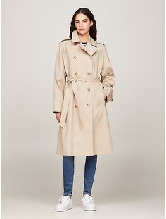 Hilfiger Yacht Jacket | Tommy Hilfiger Cotton Trench Coat, Tommy Hilfiger Store, Shoulder Epaulettes, Women's Fashion Set, Classic Trench Coat, Raincoats For Women, Tommy Hilfiger Women, Women's Coats & Jackets, Trench Coats