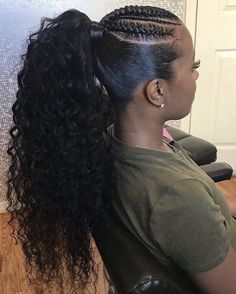 High Ponytail Hairstyles, Weave Ponytail Hairstyles, Sleek Ponytail Hairstyles, Black Ponytail Hairstyles, Braided Ponytail Hairstyles, A Pony, Girls Hairstyles Braids, Quick Weave, Fringe Hairstyles