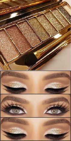 Glitter Eyeshadow Palette, Makijaż Smokey Eye, Jaclyn Hill, Makeup Hacks, Glitter Eyes, Fall Makeup