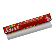 a tube of white transfer paper on a white background