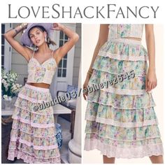 This Is The “Borneo” Whimsical Tiered Lace Trim Skirt By Loveshackfancy In Size 6. This Skirt Is In Excellent Condition! Thanks For Looking!! Lace Trim Skirt, Lace Trim, Womens Skirt, Size 6, Trim, Skirt, Lace, Pink, Women Shopping