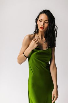 Many Colors Cowl Neck Silk Slip Dress Midi Bias Cut Silk Dress | Etsy Avocado Green Dress, Silk Dress Bridesmaid, Bridesmaid Dress Silk, Long Dress Silk, Silk Bridesmaid Dress, Slip Dress Midi, Silk Bridesmaid Dresses, Bridesmaid Dress Styles, Date Dresses