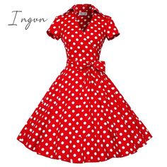 Ingvn Audrey Hepburn Summer Dress Women Polka Dot Vintage Swing Robe Rockabilly Housewife Retro 50s Pinup Dresses Vestidos Audrey Hepburn Summer, 50s Pinup, Summer Dress Women, Retro Housewife, Pin Up Dresses, Knee High Leather Boots, Light Blue Denim, Photo Colour, Audrey Hepburn