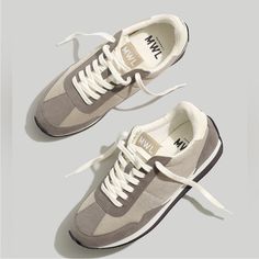 An Old-School Vibe With A Modern Twist, Our New Retro-Style Sneakers Are Lightweight And Extra Flexible Thanks To Their Strobel Construction (A High-End Technique That Ensures Maximum Foot-Cradling Bounciness). Eco-Friendly In Sustainable Washed Nubuck, They Have Supercushy, Ultrasupportive Mwl Cloudlift Insoles That Feel Like You're Walking On A...Well, You Know. New Without Tags No Box Leather Industry, Sustainable Leather, Madewell Shoes, Retro Sneakers, Style Sneakers, Adidas Samba Sneakers, Suede Sneakers, Adidas Samba, A Well