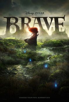 the poster for brave, which is based on disney pixar