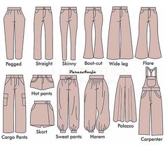 the different types of pants for women and how they are used to wear them in this fashion