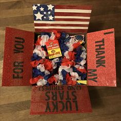 an american flag and some red white and blue hair clips