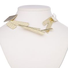 This ready-to-wear hammered rectangle necklace is ideal for gift giving, counter sales or extending current jewelry lines. Colors, shapes and sizes may vary in each lot. 14k Gold Adjustable Chain Necklace With Rectangular Shape, Elegant Brass Necklace With Rectangular Pendant, Elegant Rectangular Brass Necklace, Gold-tone Necklace With Adjustable Chain And Rectangular Shape, Gold-tone Necklace With Adjustable Chain And Rectangular Pendant, Rectangle Necklace, Everyday Jewelry, Lobster Claw, Gift Necklace