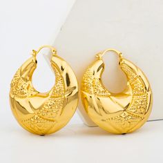 44242955796674 Gold Alloy Earrings For Anniversary, Gold Alloy Anniversary Earrings, Plated Alloy Earrings As A Gift, Gold Hoop Jewelry Made Of Alloy, Gold Hoop Alloy Jewelry, Gold Hoop Jewelry In Alloy, Gold-tone Wedding Earrings, Elegant Round Christmas Earrings, Hoop Alloy Jewelry For Party