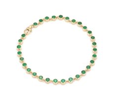 Natural emerald tennis bracelet in 14k 18k gold, 3mm 3-4ct Bezel set emerald link chain bracelet gold, Green gemstone emerald bracelet gold STONE DETAILS : ✦ Gemstone: Emerald ✦ Gemstone Type : Natural ✦ Gemstone Size : 3.00 mm ✦ Gemstone Shape : Round cut ✦ Number of gemstones : 30 ✦ Gemstone Weight : 3-4 carats ✦ Gemstone Grade : AAA METAL DETAILS : ✦ Metal : 14K/18K Gold ✦ Metal Color : Yellow / White / Rose Gold ✦ Setting : Bezel Setting ✦ Bracelet Box : Yes SHIPPING DETAILS : ✦ Shipped via Round Emerald Tennis Bracelet Gift, Round Emerald Tennis Bracelet As Gift, Emerald Tennis Bracelet Gift, Emerald Bracelet Gold, Emerald Tennis Bracelet, Bezel Set Earrings, Signature Bracelet, Diamond Stacks, Emerald Bracelet