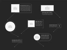 a black and white diagram with some circles