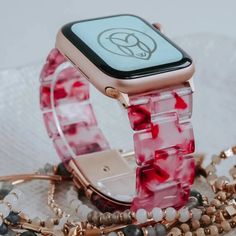 Elevate your Apple Watch with the WizeBand Perla Ceramic Strap, available in Rose Gold, Silver, and Black hardware options. Firstly, each color option adds a unique touch of sophistication, ensuring that your watch stands out. Furthermore, the durable materials guarantee that your strap can handle the daily hustle. Additionally, this strap ensures comfort and a personalized fit. Not only does the lightweight design allow for all-day wear, but also the adjustable system lets you easily modify the fit to your liking. Consequently, you can quickly resize the strap to accommodate wrist sizes up to 200mm (7.8 inches), and even down to 145mm (5.7 inches) with the included free link adjustment tool. Finally, the Perla Ceramic Strap showcases a commitment to both style and quality. Whether you opt Modern Pink Bracelet Strap Watch Bands, Modern Pink Watch Bands With Bracelet Strap, Pink Rectangular Bracelet Strap Apple Watch Band, Pink Bracelet Strap Apple Watch Band, Pink Rectangular Watch Band With Bracelet Strap, Pink Rectangular Apple Watch Band With Bracelet Strap, Modern Pink Apple Watch Band As Gift, Modern Pink Apple Watch Band For Gift, Modern Pink Apple Watch Band Gift